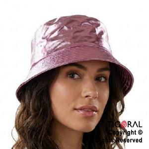 SOMBRERO PILUSO METALIZADO ROSA GOLD