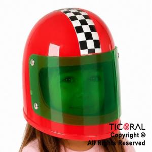 CASCO DE CARRERA ROJO X 1