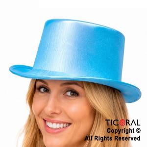 SOMBRERO GALERA TORNASOLADO CELESTE