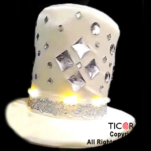 SOMB GALERA PREMIUM STRASS PIEDRASS BLANCO LUMINOSO x 1