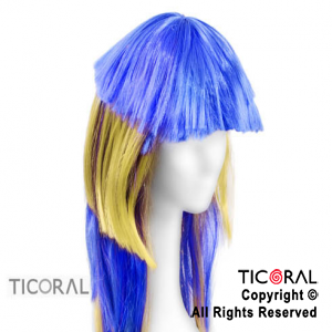 PELUCA HS5440-2 LACIA LARGA 5 CAPAS AZUL Y AMARILLO 150G x 1
