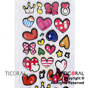 STICKER CORAZONES-MO?OS-CORONAS HS5658-9 x 12