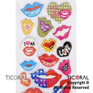 STICKER BESOS (21X8CM) HS5665-8 x 12