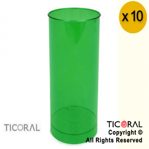 VASO TUBO VERDE x 10