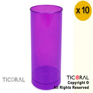 VASO TUBO VIOLETA x 10