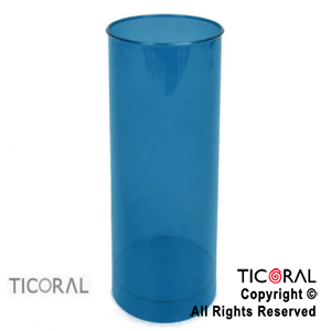 VASO TUBO AZUL X 60