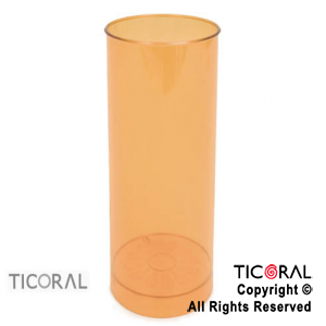 VASO TUBO NARANJA X 60