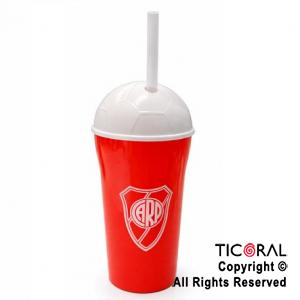 VASO DOMO RIVER PLATE CON SORBETE 400 ML x 5