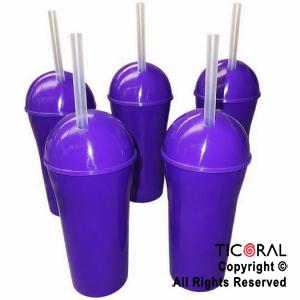VASO DOMO CON SORBETE 400 ML VIOLETA x 5