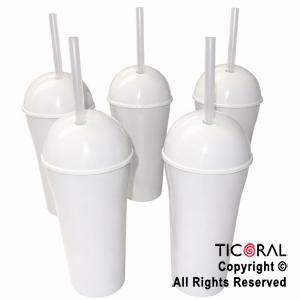 VASO DOMO BLANCO CON SORBETE 400 ML x 5