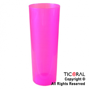 VASO TRAGO LARGO PP KV FUCSIA 280CC X 10