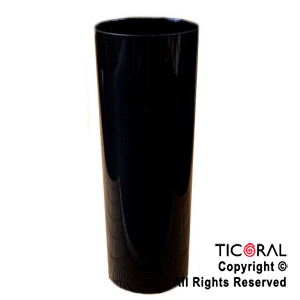 VASO TRAGO LARGO PP KV NEGRO 280CC X 10