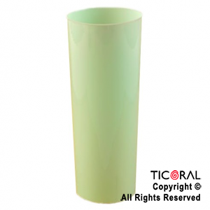 VASO TRAGO LARGO PP KV VERDE PASTEL 280CC X 10