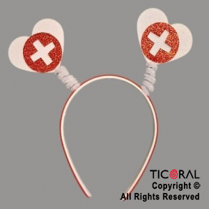 VINCHA ENFERMERA CORAZON x 1