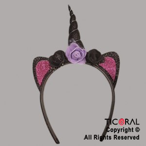 VINCHA FLORES UNICORNIO HALLOWEEN x 1