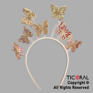 VINCHA MARIPOSAS CON GIBRE x 1