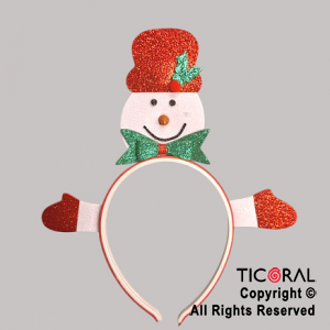 VINCHA MU�ECO DE NIEVE x 1