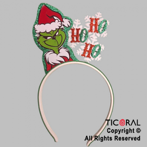 VINCHA GRINCH HO HO HO x 1