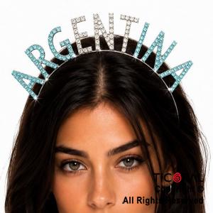 VINCHA ARGENTINA CON STRASS