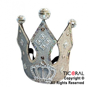 CORONA DE REY DISCO PLATA x 1