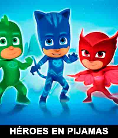 los juguetes de héroes en pijamas