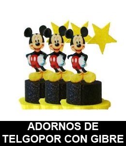 Adornos de Telgopor con gibre 302