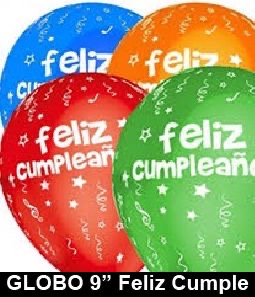 Globo Balonim Feliz Cumple 1050