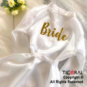 BATA BRIDE BLANCA CON ORO x 1