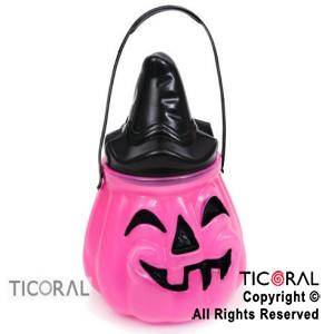 CARAMELERA CALABAZA CON TAPA FUCSIA HALLOWEEN x 1