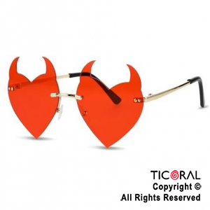 ANTEOJO DIABLITA ROJO x 1