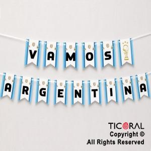 BANDERIN VAMOS ARGENTINA X 2 MTS