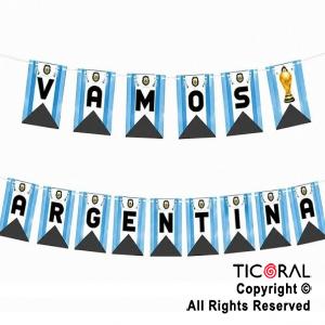 BANDERIN VAMOS ARGENTINA X 2 MTS