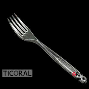 TENEDOR BISTROT CRISTAL PLASTICO x 20 UNIDADES