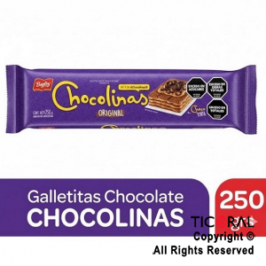 GALLETITA CHOCOLINAS 1 paquete x 250grs x 1