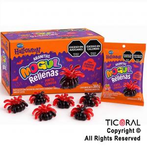 GOMITAS MOGUL ARA�AS RELLENAS (PINTA LENGUA) 30 GRS c/u X 12 UNIDADES (360 GR)