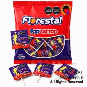 CHUPETIN POP TATTOO INSECTOS (PINTA LA LENGUA) X 400 GR