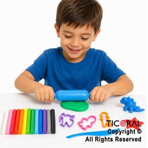 SET JUEGO DE PLASTILINA CON ACCESORIOS 17 PIEZAS