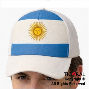 SOMBRERO VISERA BANDERA ARGENTINA CON SOL CAP x 1