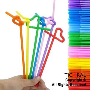 SORBETE FLEXIBLE DOBLE FUELLE MULTICOLOR X 100 UNIDADES