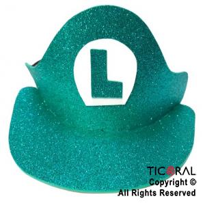SOMBRERO VISERA LUIGI GOMA EVA X 1 | Ticoral Express | Cotillón y ...