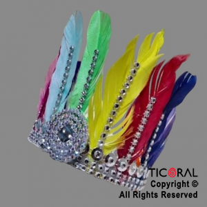 VINCHA TOCADO TIANA MULTICOLOR x 1